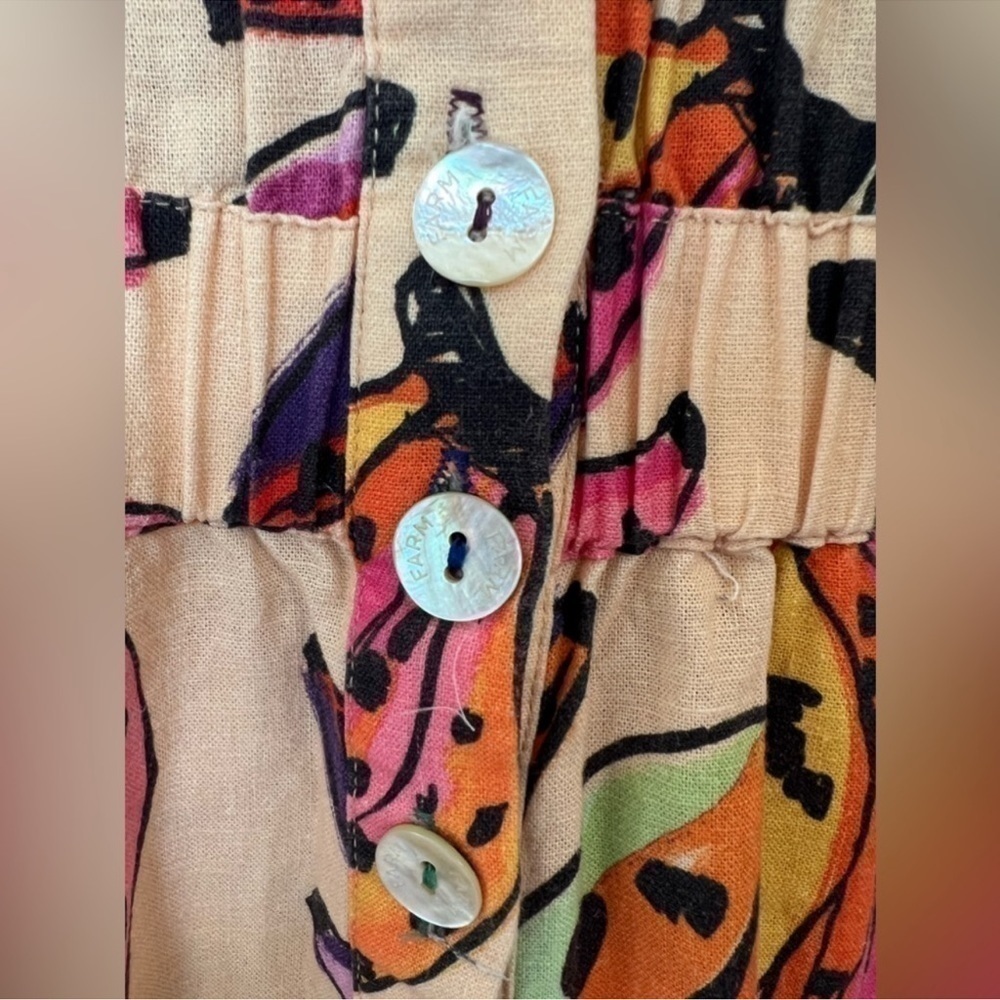 FARM Rio Banana Bunch Frilled-Sleeve Multicolor Jumpsuit - Picture 10 of 13